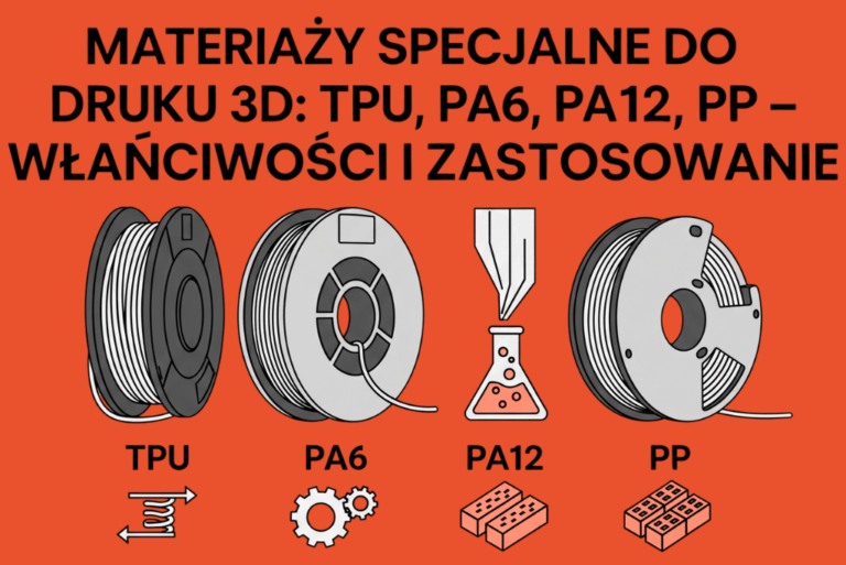 MATERIAŁY SPECJALNE DO DRUKU 3D: TPU, PA6, PA12, PP – WŁAŚCIWOŚCI I ZASTOSOWANIE
