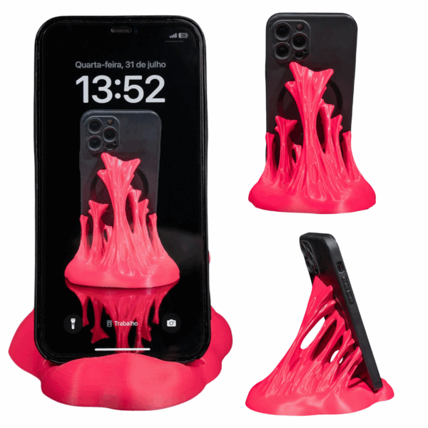 podstawka na telefon guma balonowa różowy