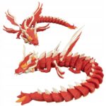 Królewski Smok – Figurka Fantasy 35 cm z ruchomymi skrzydłami