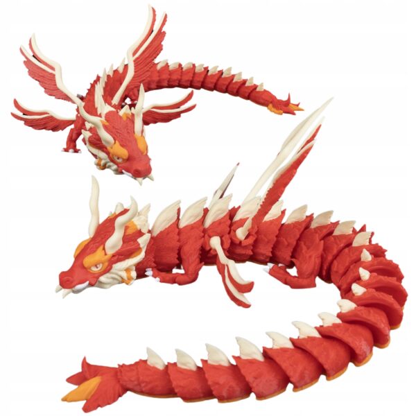 Królewski Smok – Figurka Fantasy 35 cm z ruchomymi skrzydłami