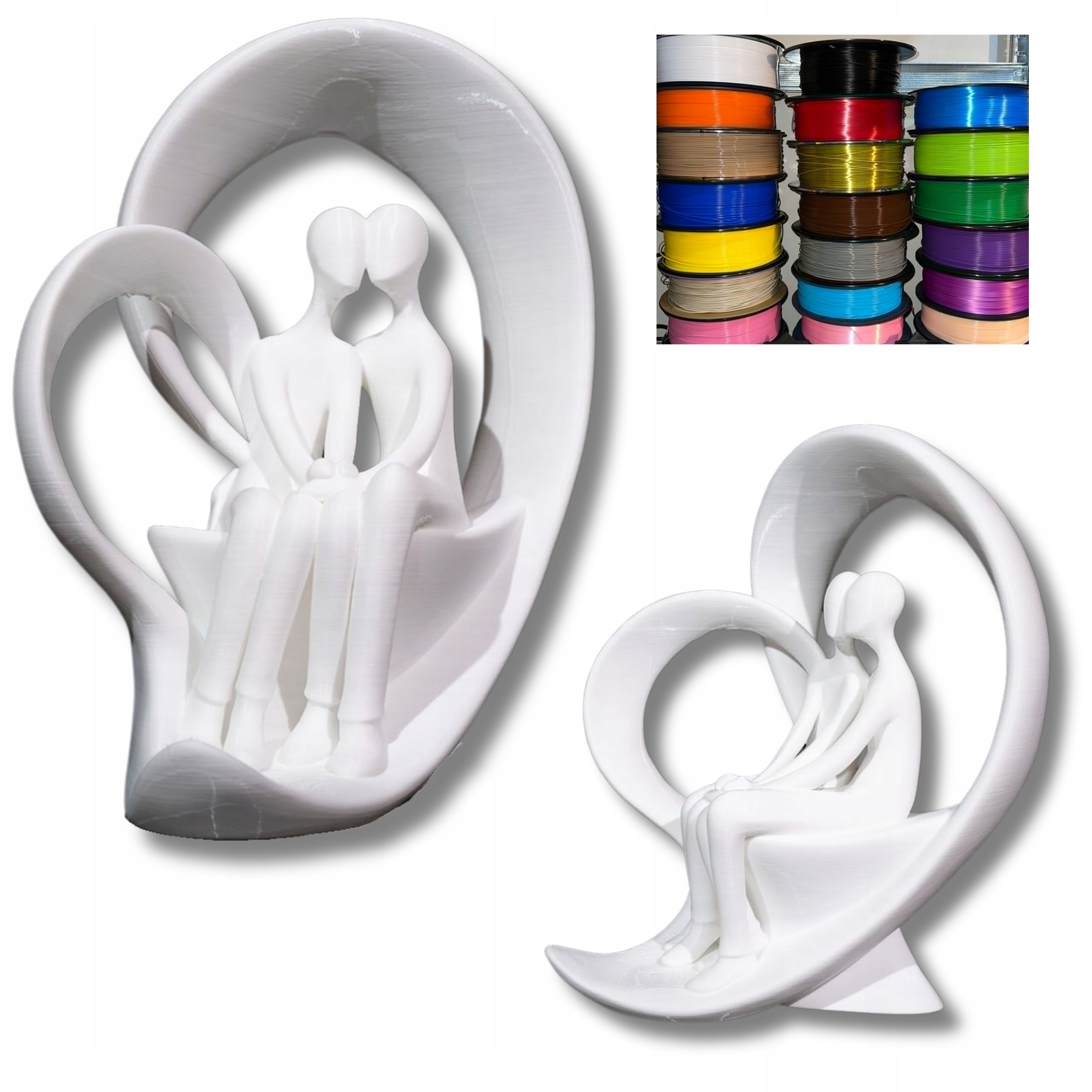 1 figurka miłości w sercu – prezent walentynkowy