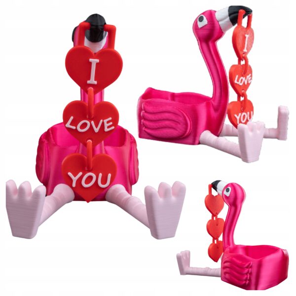 flaming walentynkowy z serduszkiem