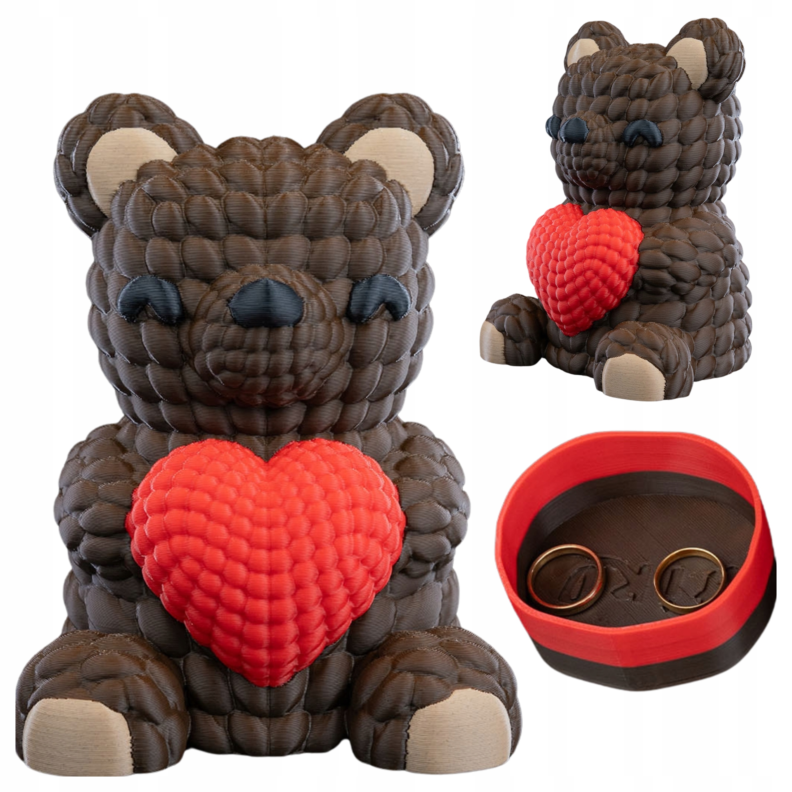 1 miś z sercem prezent walentynkowy