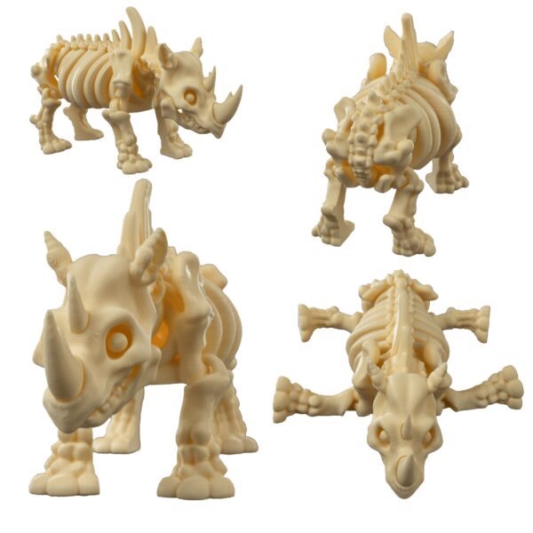 figurka szkielet nosorożca 3D kolekcjonerska