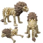 figurka szkielet lwa 3D kolekcjonerska
