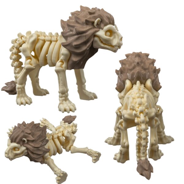 figurka szkielet lwa 3D kolekcjonerska
