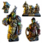 Szachy Orkowie – zestaw 32 figurek fantasy