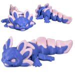 figurka aksolotl niebiesko-różowy 3D kolekcjonerska
