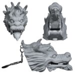 brelok smok orientalny 3D kolekcjonerski
