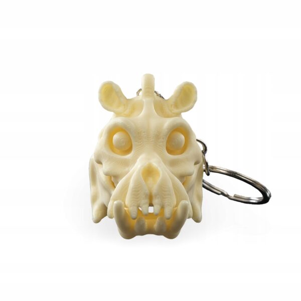 ozdobny brelok hipopotam szkielet fantasy