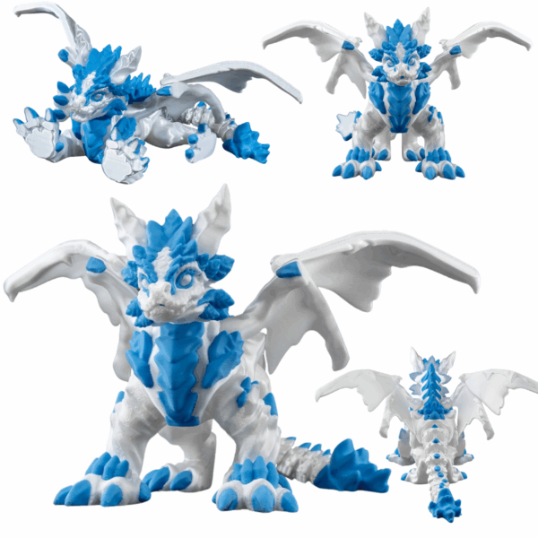smok lodowy figurka 3D