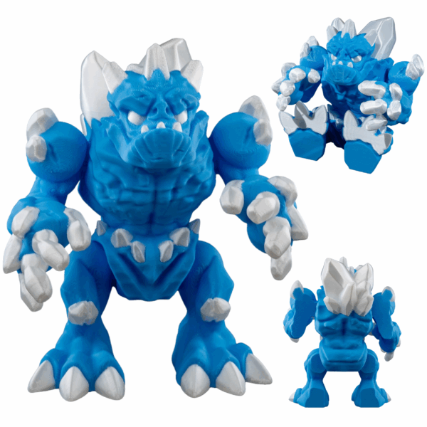 figurka Lodowy Golem 3D