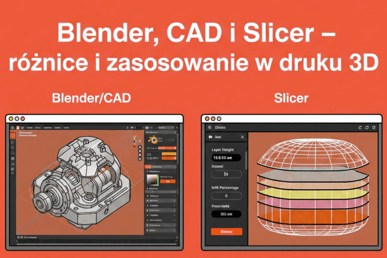 Blender, CAD i Slicer – różnice i zastosowanie w druku 3D
