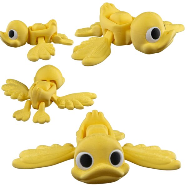 żółty ptaszek figurka 3d