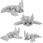biały ptak fantasy figurka 3d