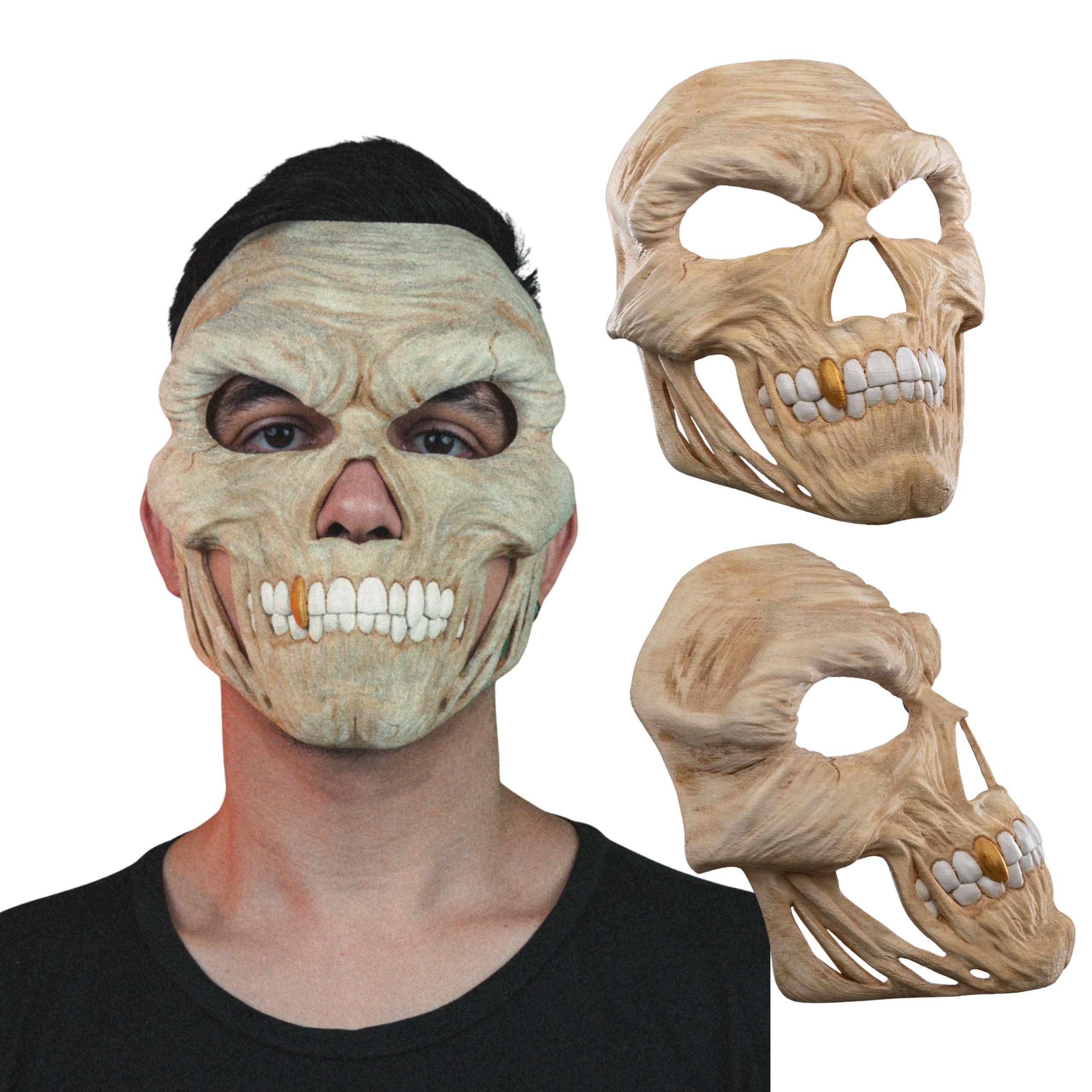 1 halloweenowa maska wilkołaka