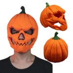 halloweenowa maska dynia czaszka