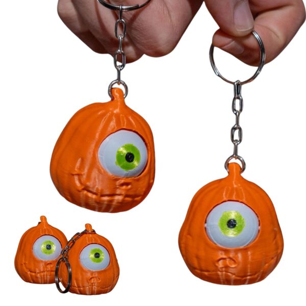 dynia halloween brelok z okiem