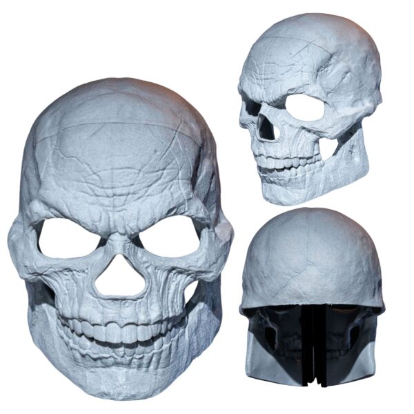 halloweenowa maska czaszka 3D