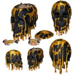 dekoracja halloween czaszka na słodycze