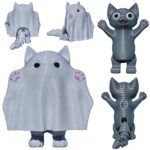 kot duch figurka halloween