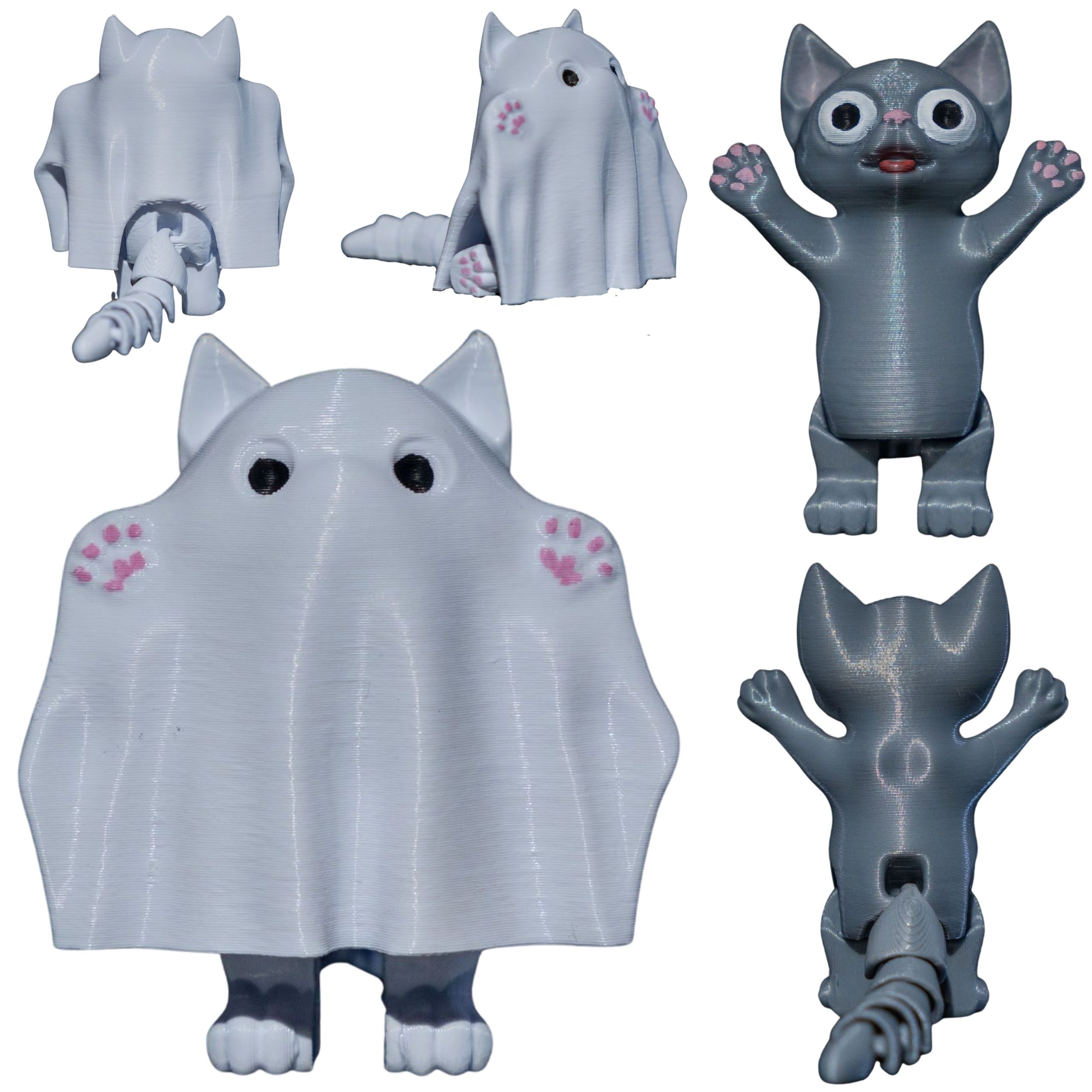 1 kot duch figurka halloween