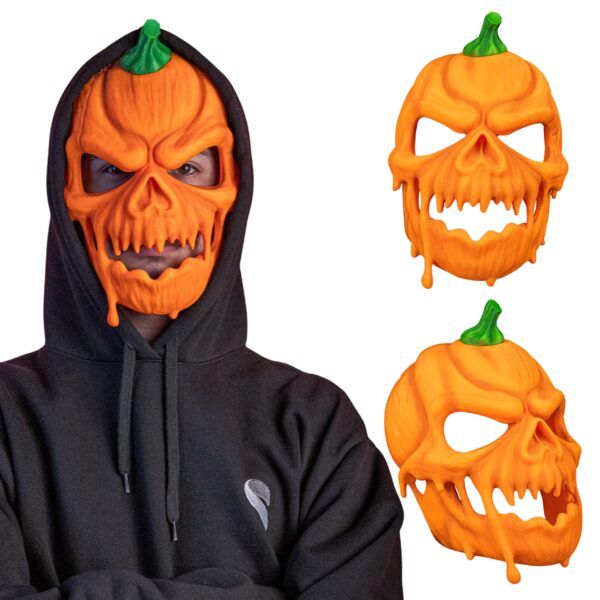 straszna maska halloween dynia