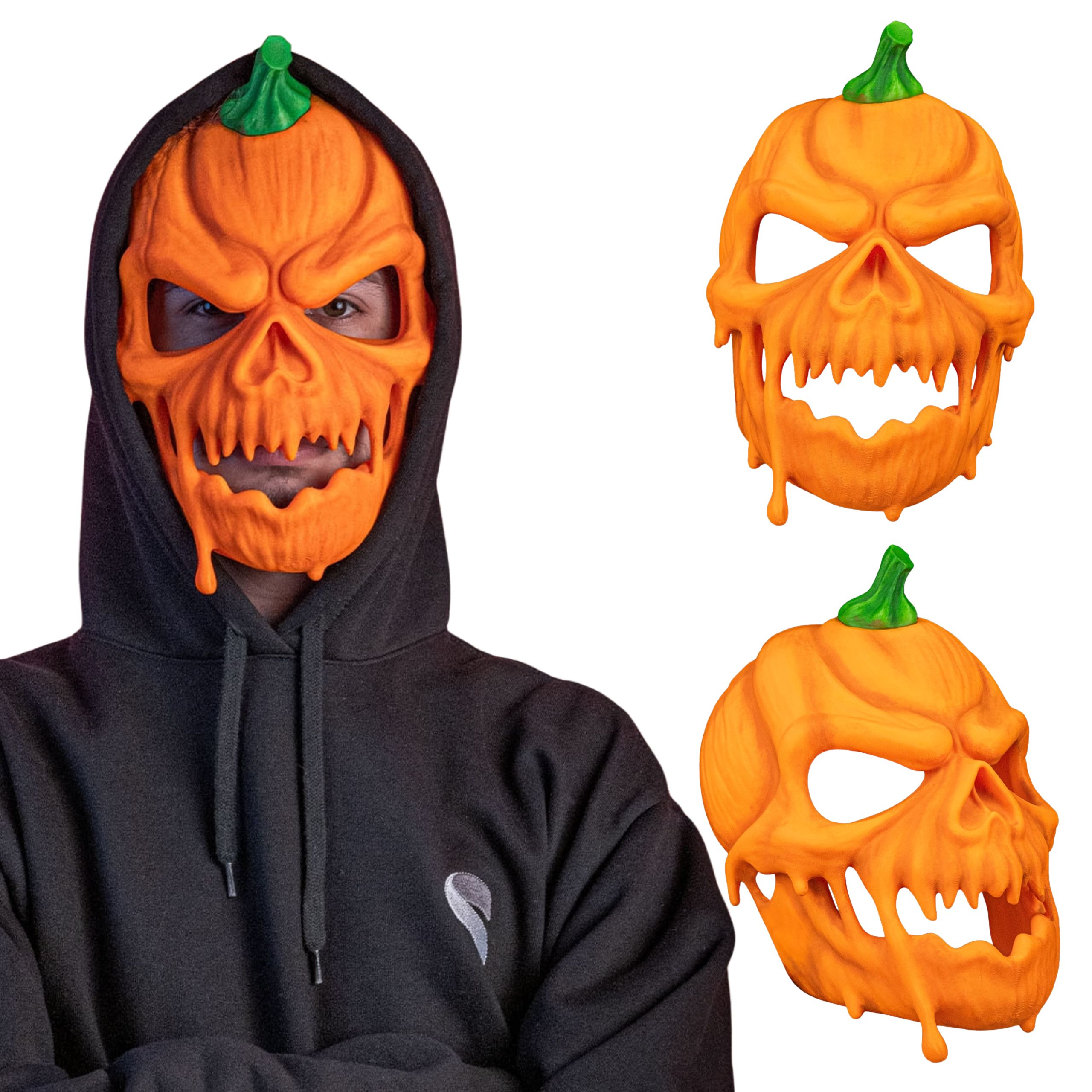 1 straszna maska halloween dynia