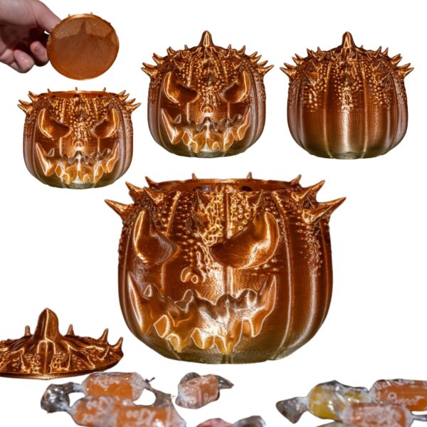 dynia halloweenowa pojemnik na słodycze