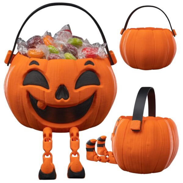wiaderko halloween dynia pojemnik na słodycze