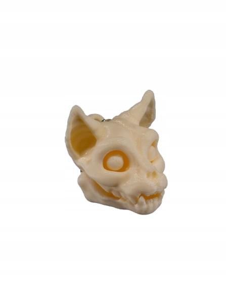 1 ozdobny brelok kot szkielet fantasy