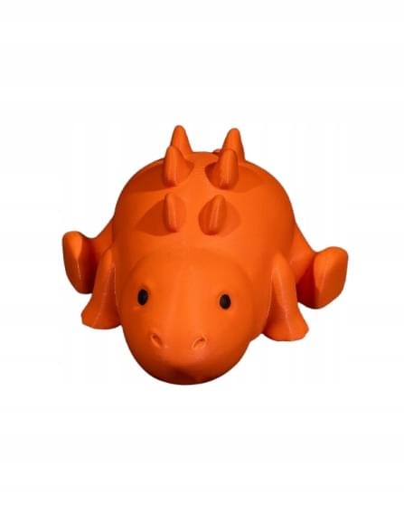 1 pomarańczowy model stegozaura dekoracja